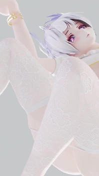 [mmd] marionnette brillante, noir et blanc, érotique, nonne fun, urinoir, lingot, motif obscène, tigre blanc, chatte