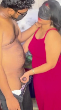 Blindfolded Hot Indian Wife Kitchen Sex with Husband Hardcore Blindfold Fucking Hindi Video