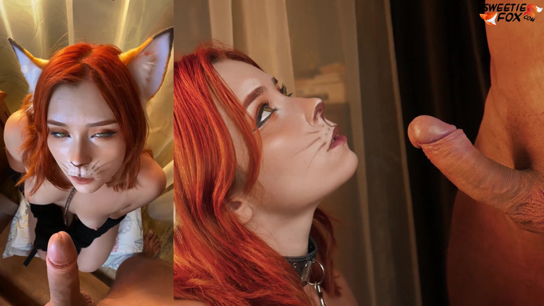 Sweetie Fox: Cute fox ssie dużego kutasa - spust na twarzy