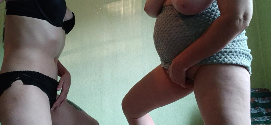 Lesbian-illusion: I Cum in My Panties at the Sight of My...