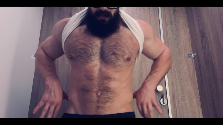 Mister Stone: Pec God. Listen to My Hard Breathing and Look at...