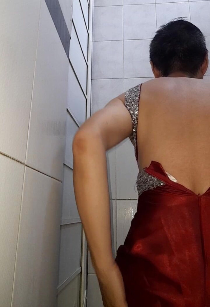 Naomisinka: Satin kväll lång klänning