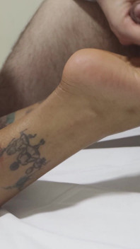 Hot Brunette in Sexy Footjob POV