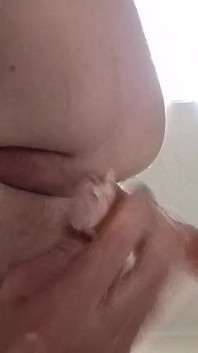 Anal masturbation with the sausage