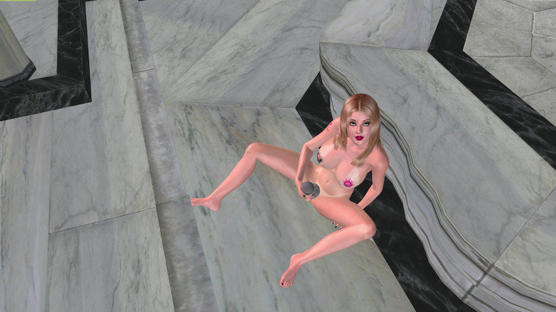 TransLure: Transsexual peituda se masturba com tocha em selvagem 3D Hentai