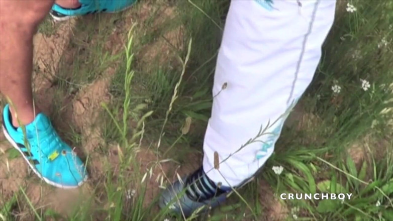 Crunch Boy: Asian slut fucked outdoor by sneaker boy