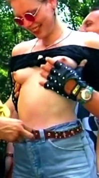 Mature Blonde Stretched Wide in Outdoor Anal Fisting Frenzy