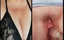 Nikki Nevada: Sexy milf Nikki Butterfly lencería vidrio consolador la masturbación