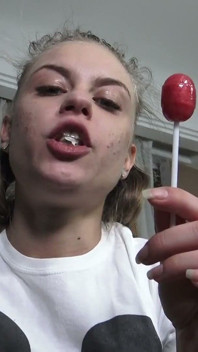 Kinky Fetish Naughty brat girl bubble gum l oli teasing!