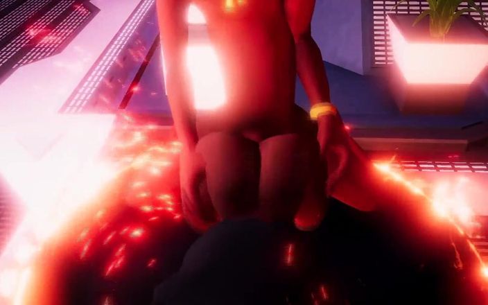 Back Alley Toonz: Desene animate 3D cu sex cu curul mare pe My Red...