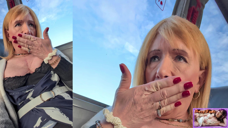 Fiona of Delights: Une trans dans un bus sort sa bite