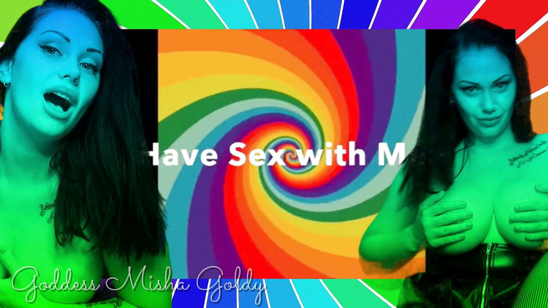Goddess Misha Goldy: Zeg het: Ik zal alleen seks hebben met een man!...