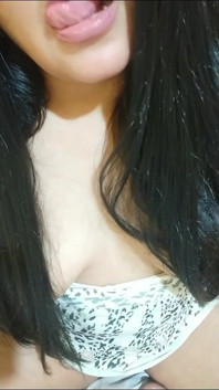 She Took off Her Thong to Show off Her Big Pussy