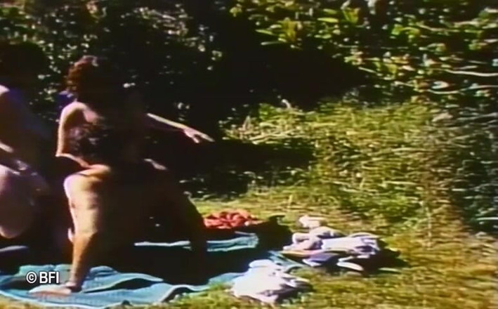 Vintage bedtime stories: Steaming hot soft erotic retro clip.