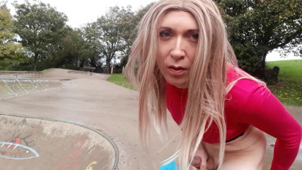 The Midnight Minx: Skate park flashing and wanking