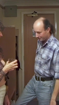 Curly Haired Mature Housewife Pees at the Photoshoot