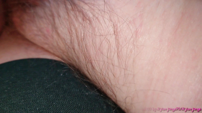 NylonjungeCarmen: Cumshot in Grandma`s Hairy Pussy, Creampie