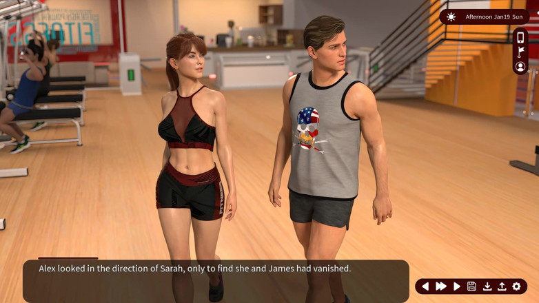Dirty GamesXxX: Whispers of desire: partner si scambiano in palestra - Episodio 21