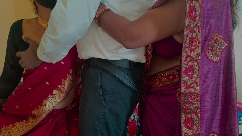 Laxi ammu: Video seks threesome ibu rumah tangga yang super hot!