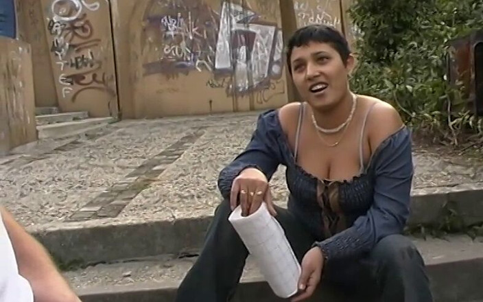 Tabu Film: Short-haired Exotic Beauty Blows Outdoors and Gets Cum on Her...
