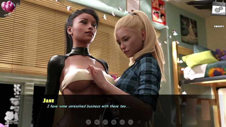 3D Cartoon Porn: Burning Boundaries 36 - Jane and Jessica’s Sexy Body Writing Game