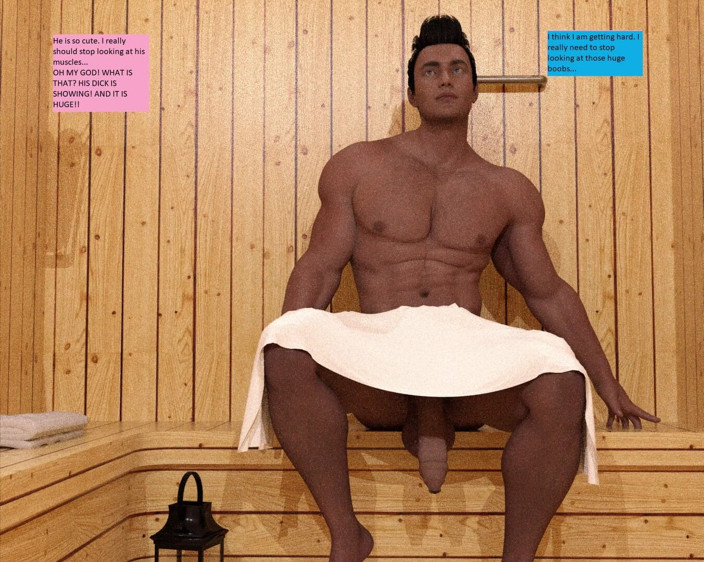Spill my mana: James in sauna