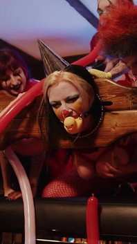 Clown Orgy: Oral, Spit & Strap Ons