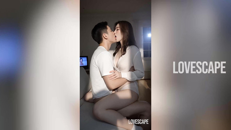 Lovescape: Zostań ze mną - Słodki azjatycki anioł staje się walentynkowe dziwka...