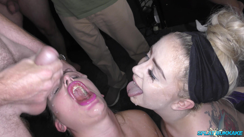 Bukkake team: Stunning Sluts From the UK Sharing All the Cum