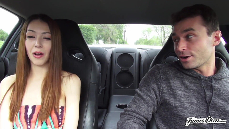 James Deen: Jenna Justine in deepthroat action with James Deen