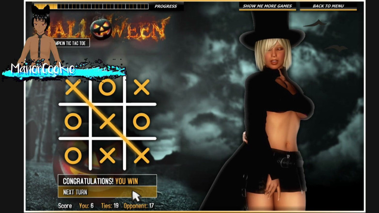 Manor Cookie: Halloween Hot Pumpkin Tic Tac Toe - This Game Is the...