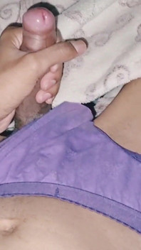 Slim and Skinny Sissy Femboy Masturbating in Sister's Pantie