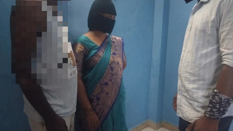Tamil lesbian: My Wife Sex with My Boss. Hot Threesome
