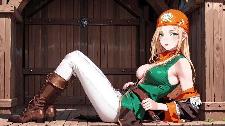 Tay Swift X: Blonďatá pirátská fantazie! Líný oranžový turban, vibruje dřevěnou loď a že...