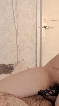 Caged Cock Cannot Fuck. He Is Try Put It in, but Finally Its for My Pleasure.