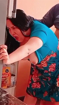 She Went to the Refrigerator and They Caught Her Fucking in the Kitchen