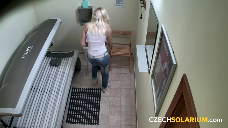 Czech Solarium: Czech Solarium 316: Busty MILF's Solarium Show