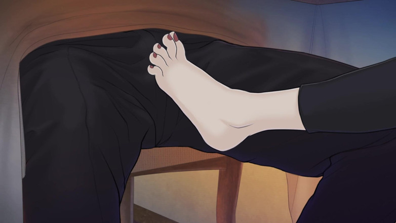 Dirty GamesXxX: クイック・ア・ラブホテルの物語:教授がレストランで生徒に足コキをする場面 - 第6話