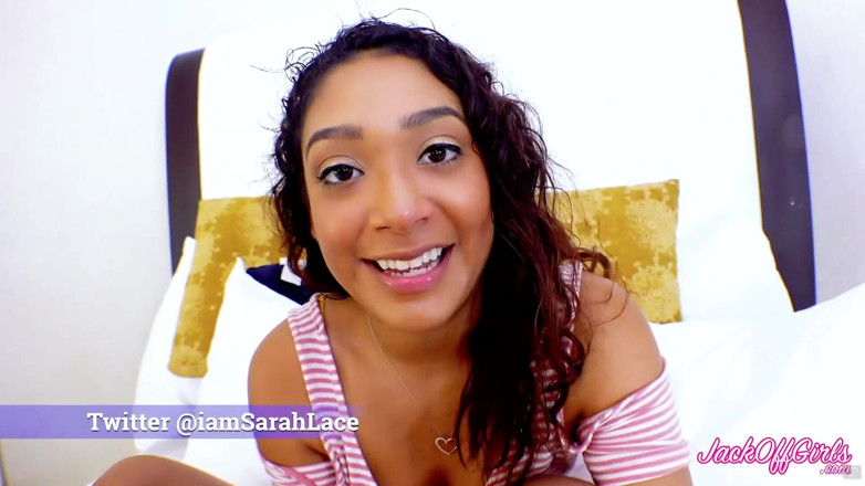JackOffGirls: Celé 2hours + perfektní latina cum-odmítnutí relace Sarah Lace honění footjob hlazení...