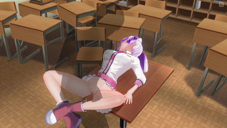 H3DC: 3D HENTAI Faculdade menina buceta fodida em cima da mesa