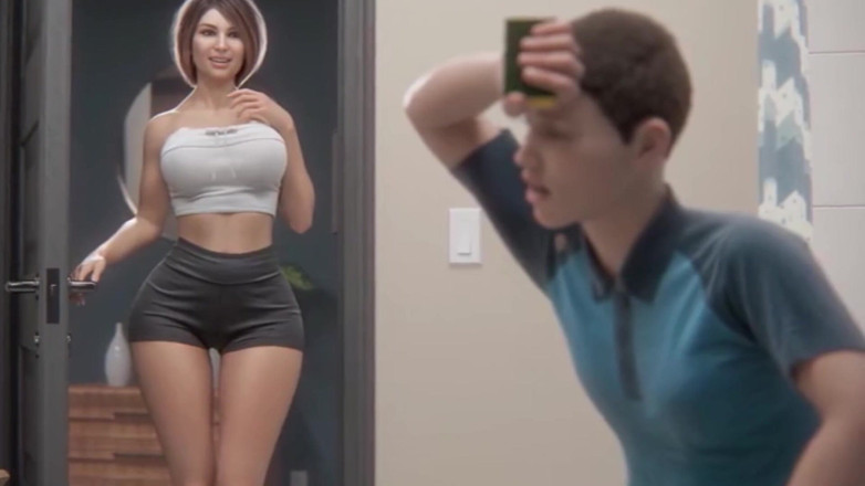 Hot sex game: Đụ mẹ kế mu trong phòng tắm