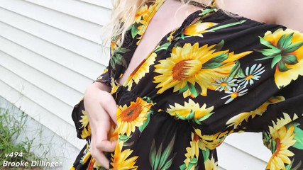 Brooke Dillinger: Outdoor pissing In a sundress