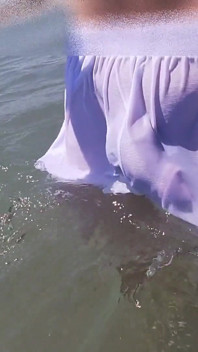 People on the Beach Freak Out When I Get Wet in Shorts