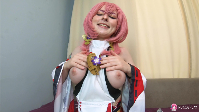 Nu Cosplay: Procace culo rotondo spooky boogie gode di dildo e cazzo...
