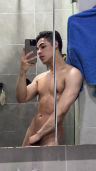 Touching My Cock Before Take a Shower