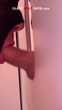 His First Time at the Gloryhole - and I Catch It All
