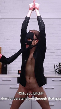 Super-sinea Prevails and Takes Payback on Roman the Villain by Ruining His Orgasm!