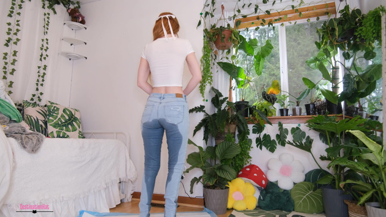Destination Kat: Wet Jeans and Panty
