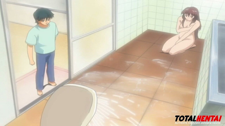 Total Hentai: 義理の兄弟の妻 - シャワー誘惑