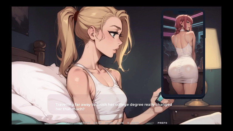 Cumming Gaming: 我的新女友禁忌成人动漫游戏第4集，继妹为她的继兄弟提供裸体和抖音！